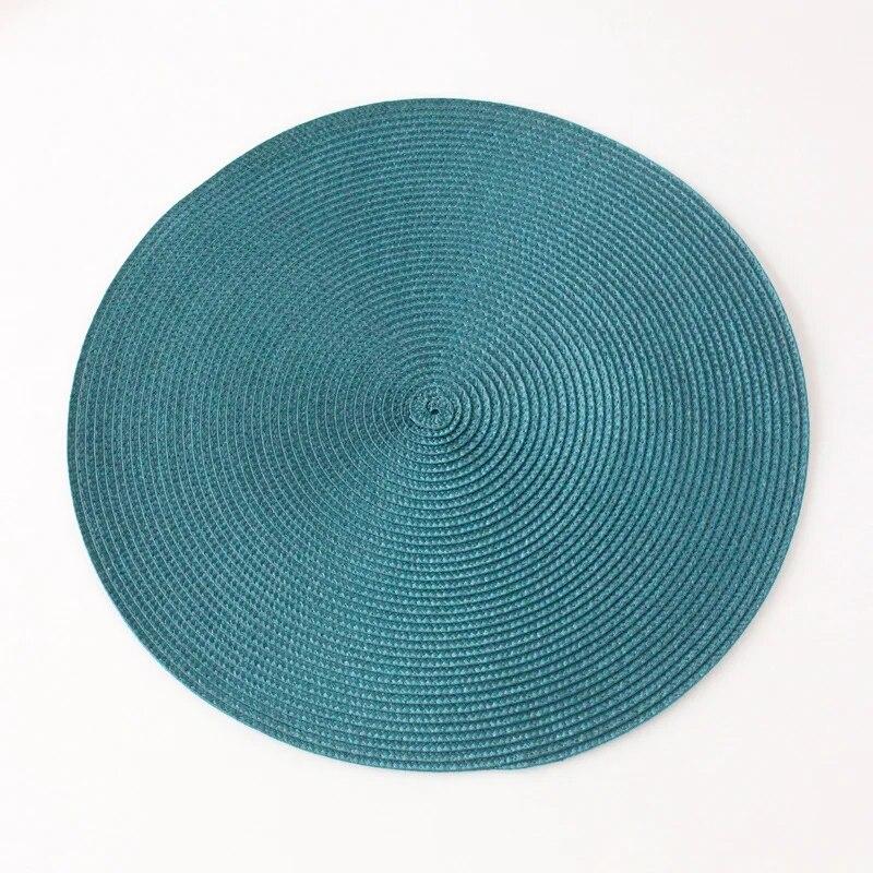 1 STÜCKE Runde Gewebte Rutschfeste Küche Tischset Rutschfeste Tisch Matte Küche Zubehör Dekoration Home Pad Coaster