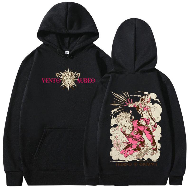 

Аниме Jojo Bizarre Adventure Толстовки Джиорно Джованна Манга Графические Свитшоты Мужская Женская Одежда Длинные Рукава Флисовые Пуловеры 3XL