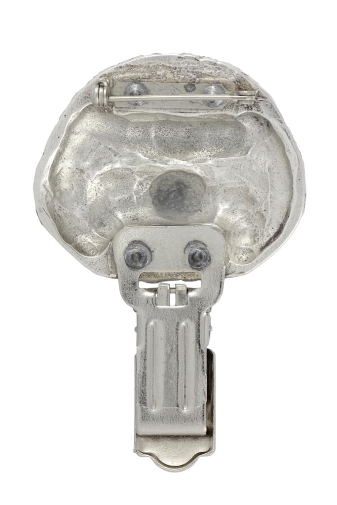 Bichon Frise, Bichon Tenerife, Bichon a poil frise – Brooch with a clip, holder for a start number – Design 02 | Art-Dog
