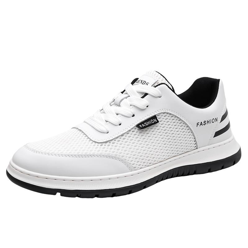

Fashion Outdoor Men s Sports Hiking Shoes Summer Breathable Mesh Casual Shoes Versatile Wear-resistant Soles Men s Driving Some 38 белый