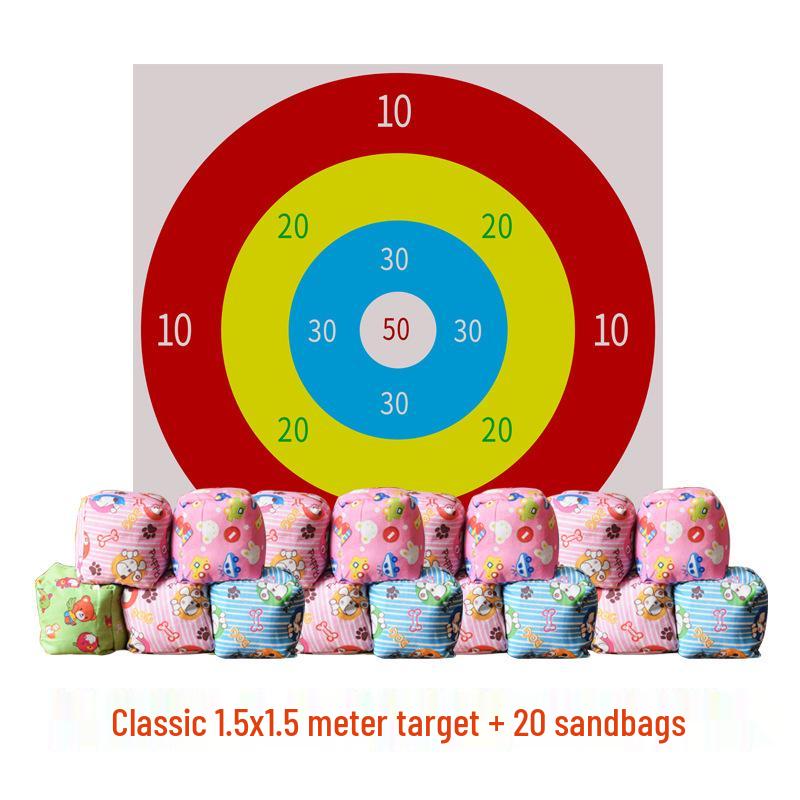 Sandbag Toss Target: Fun Outdoor Game for Kindergarten Team Building
