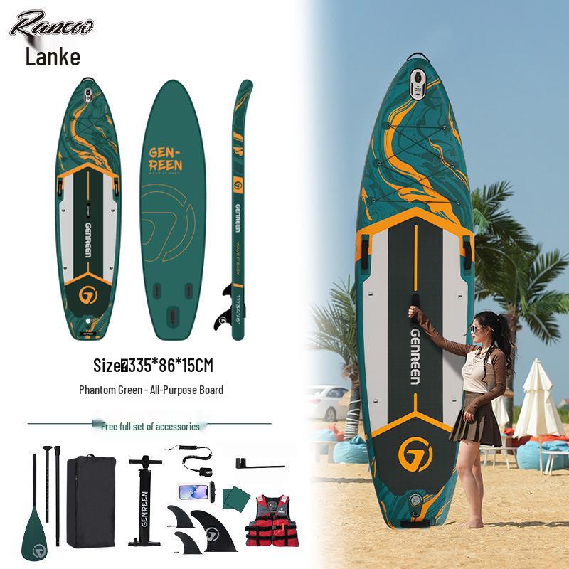 Lanko Inflatable Paddle Board - Universal PVC SUP for Surfing & Paddling