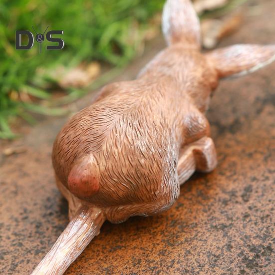 Zwierzęca Statua Ogrodowa Żaba Królik Żółw na Łopacie Ozdoba z Żywicy Wkładka do Doniczki Figurka Zwierzęca do Dekoracji Bonsai Zewnętrzna Rabata Kwiatowa