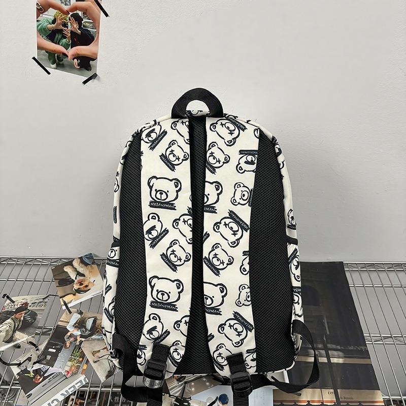 New high-value, fresh, sweet and cute bear backpack, large-capacity backpack for junior high school students