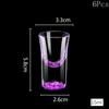 6Pcs Crystal Vodka Shot Glass 0.5oz Mini Size Gold Leaf Wine Glasses Spirits Japanese Sake Korean Soju Brandy Shot Cup