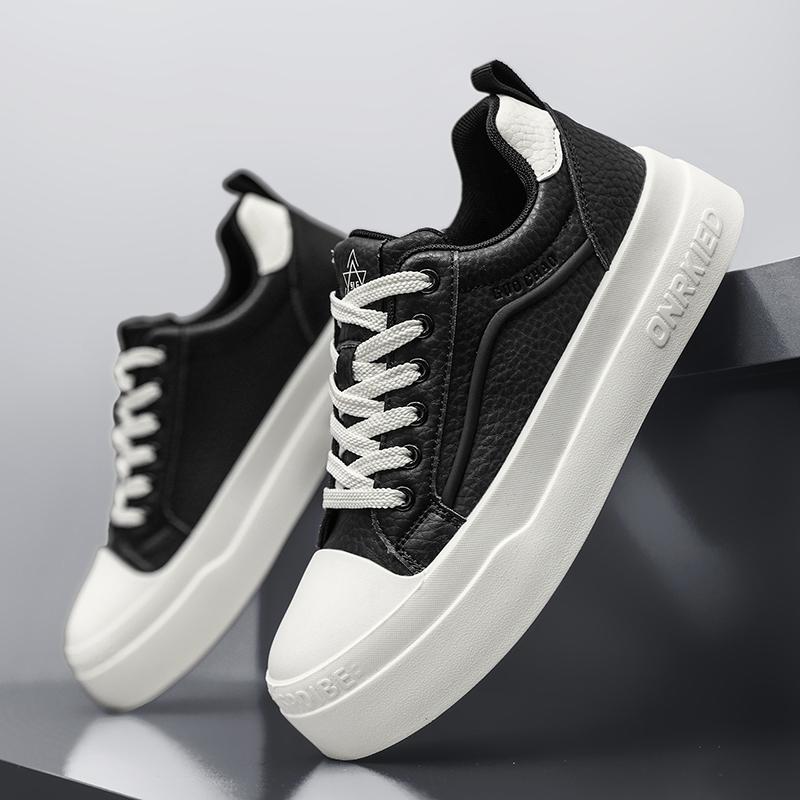 2026 New Autumn Men Thick Sole Casual Skate Shoes, Trendy Fashion Versatile Daily Outdoor Sports Sneakers