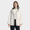Fila Heritage Fashion Retro Classic Comfortable Casual Versatile Waterproof Parka Hooded Warm Cotton Jacket Women Jackets F11W618901FWT