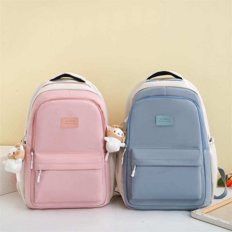 Schoolbag Mori Large-capacity High School College Student Schoolbag Female Simple and Versatile Ins Campus Style Backpack Female Computer Backpack
