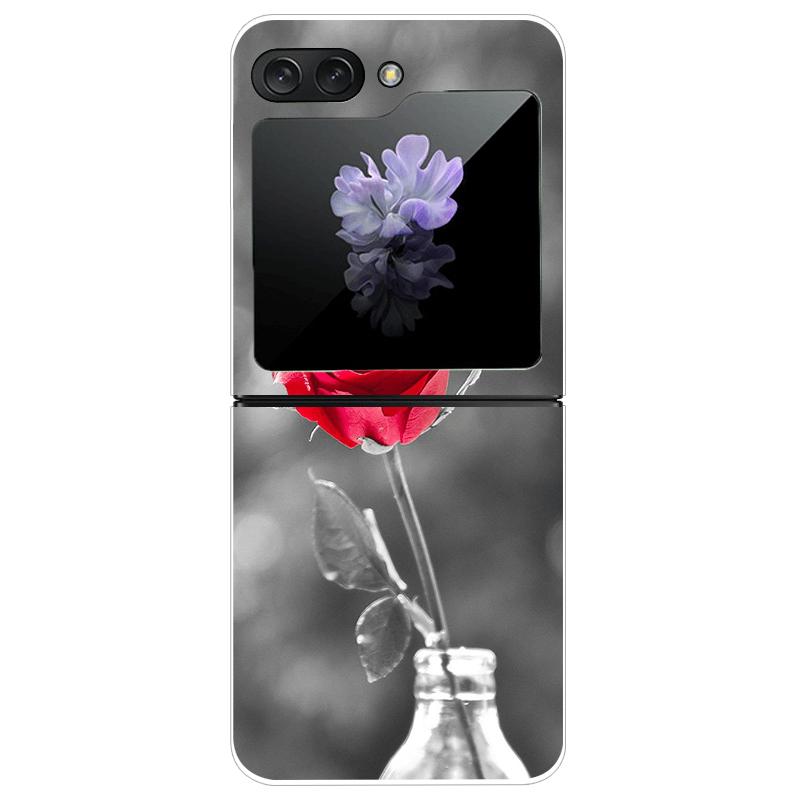 For Samsung Z Flip7 Cases Flip 7 Hard PC Transparent Phone Cover For Samsung Galaxy ZFlip 7 Cool Luxury Clear Shockproof Case