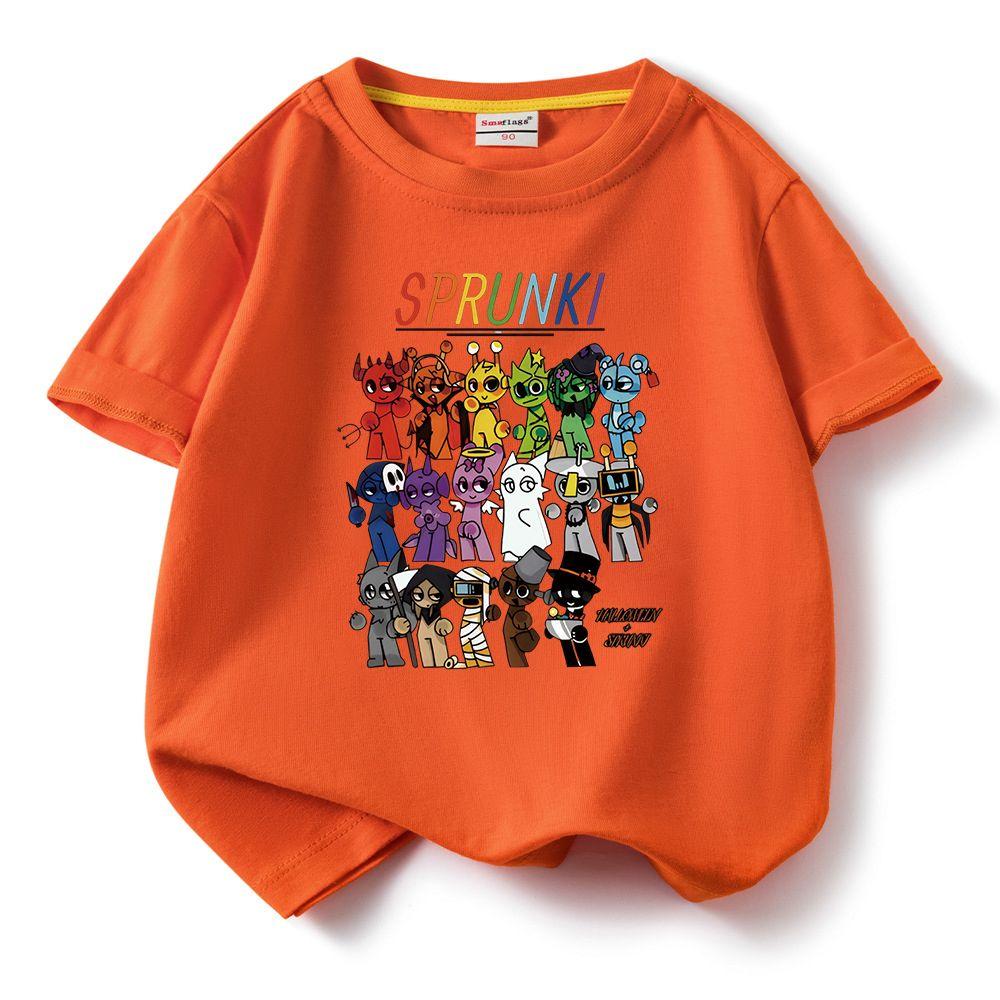 Sprunki Cartoon Print Pure Cotton Kids T-Shirt