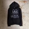 Unisex Oversized Hooded Sweatshirt With Skull Print Streetwear Style Fall Winter 2025