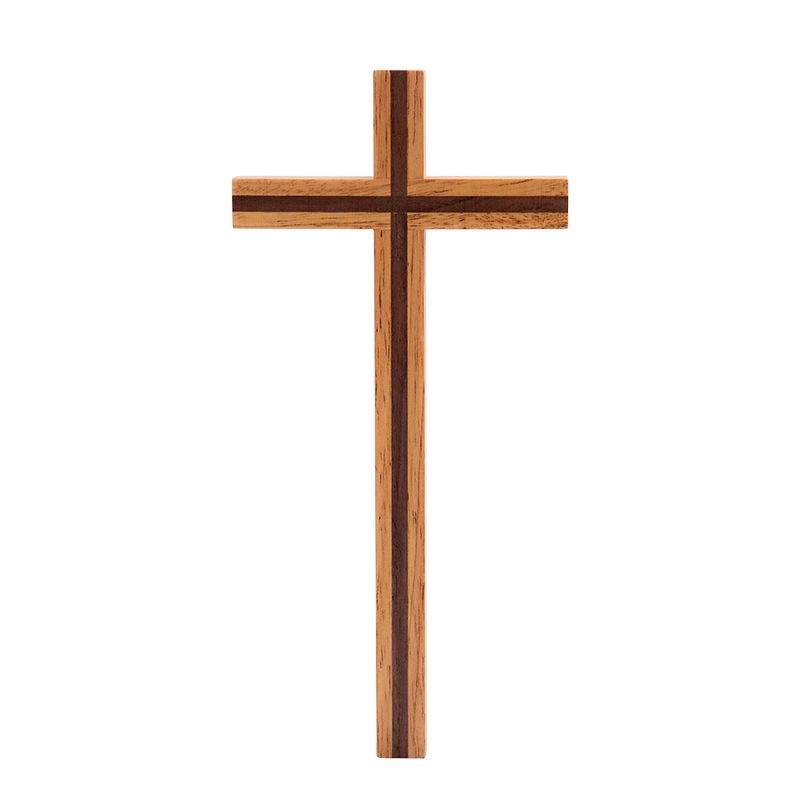 Wall Cross Home Decor Mysterious Simple Gift Durable Solid Rubber Wood Elegant Christian Style Craft Blessing Church