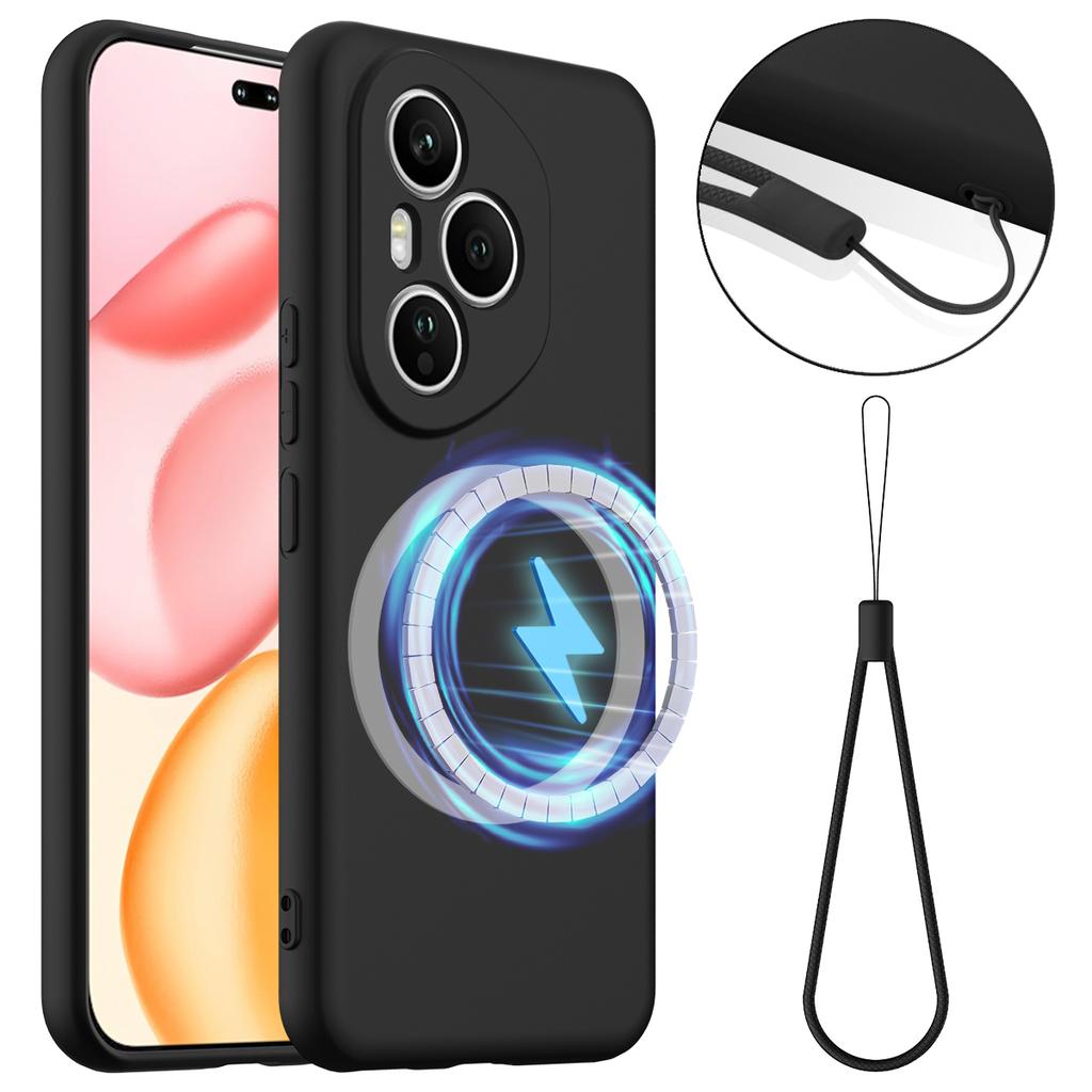 For Honor 400 Pro 5G (Global) Case Compatible with MagSafe Anti-Drop Liquid Silicone Phone Cover