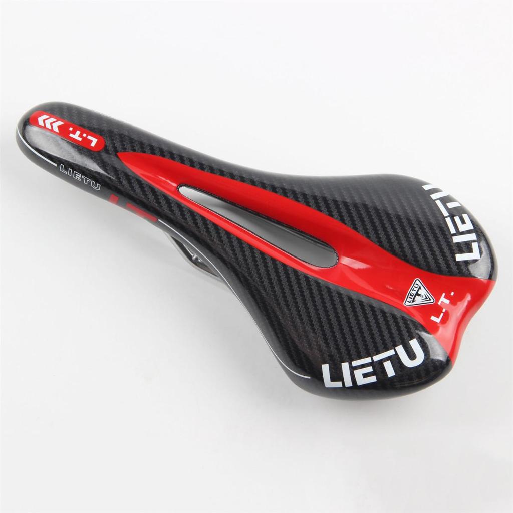 Mountain Bike Carbon Pattern Bicycle Saddle Seat Cushion 3621