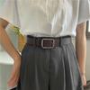 Style Trendy Korean Retro Belt With Square Buckle For Youth Perfect For Jeans And Wear Casual