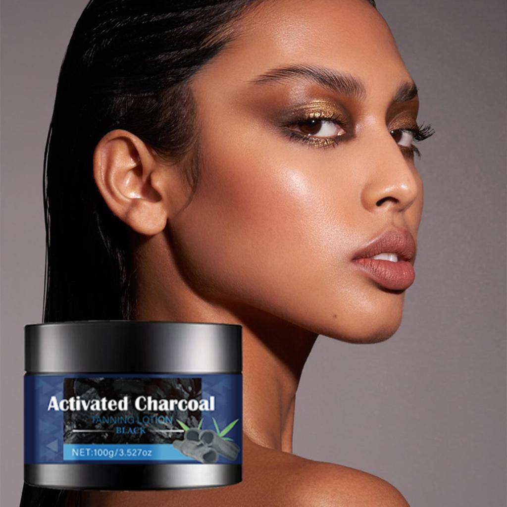 Activated Charcoal Tanning Lotion Copper Moisturizing Body Universal Moisturizing 100g