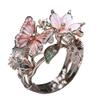 Flexibler Ring Leichte Legierung Fingerring Schmetterling Blumenform Verstellbare Öffnung Langlebig