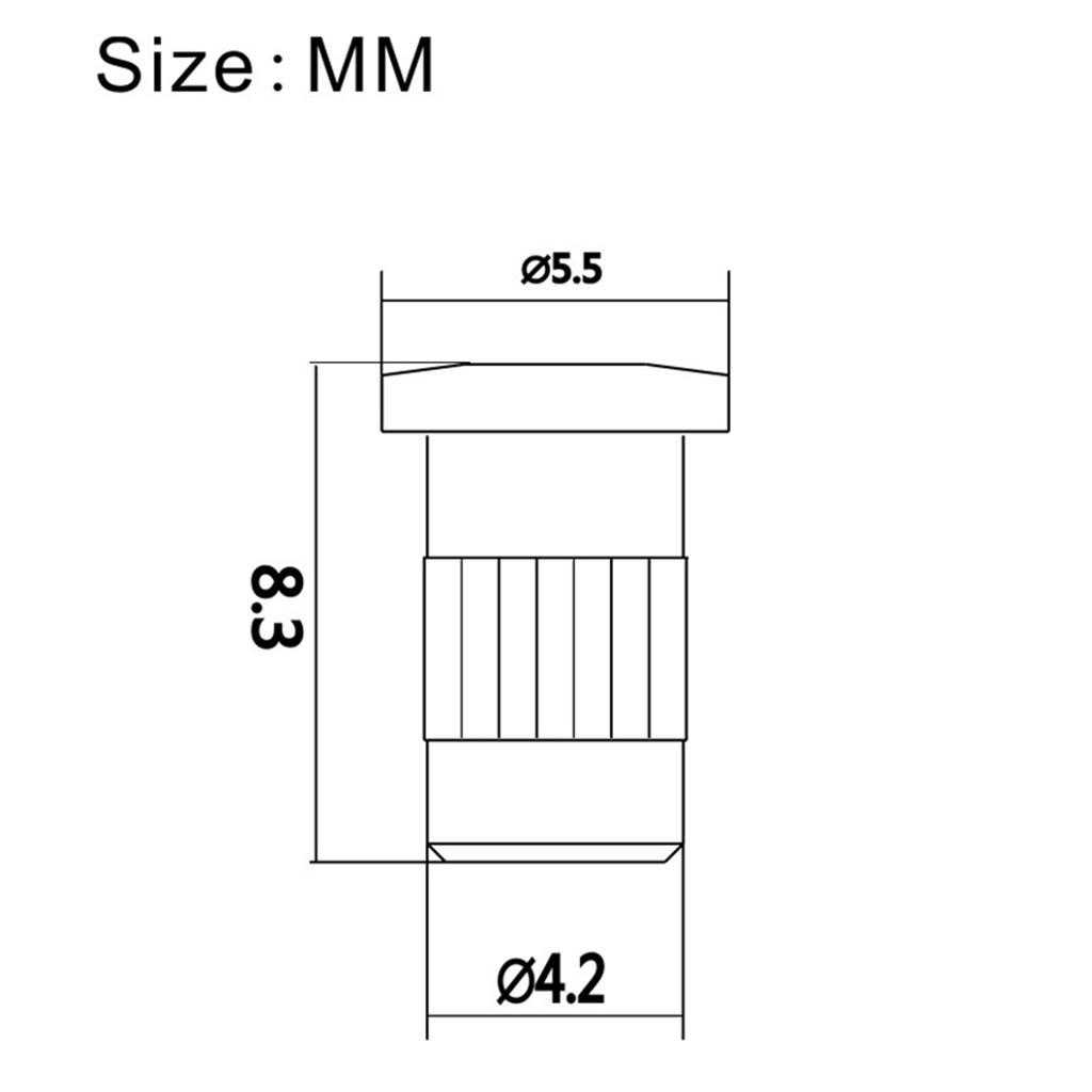 Tooyful 6 Pieces Iron Guitar Through Body String Mounting Ferrules Bushings for Electric Guitar Replacement Parts