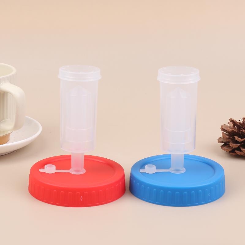 Waterless Fermenting Airlock Lids Covers With One-Way Exhaust Valves For Wide Mouth Mason Jar Sealed Lid Kitchen Supplies