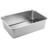 Abay Stainless Steel Rectangular Food Basin with Lid