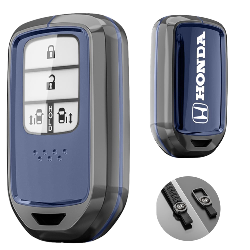 

[ZUISHENG] Чехол для ключа Honda, Брелок для ключей, Подходит для Honda Honda, Полное закрытие синий