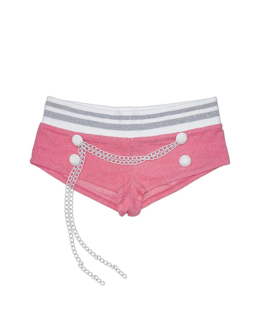 SCULPTOR Chain Terry Shorts Acid Pink