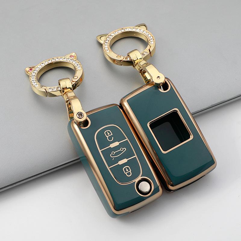 Placare TPU 2 3 butoane Carcasa pentru chei de la distanță pentru Peugeot 107 207 307 307S 308 407 607 pentru Citroen C2 C3 C4 C5 C6 C8