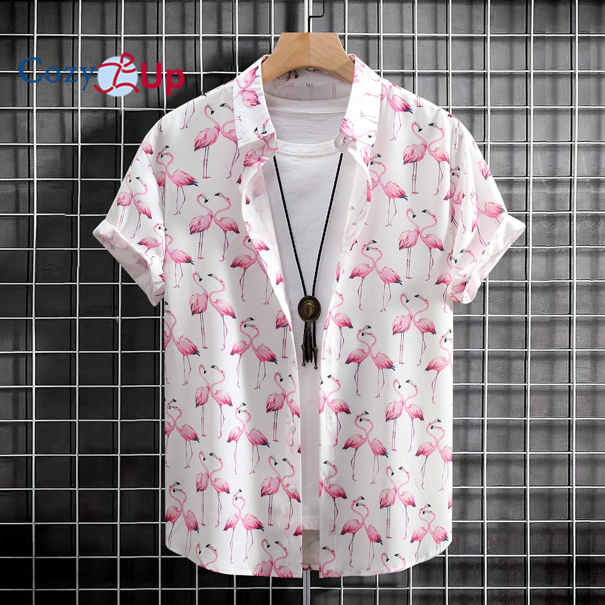 Уютные мужские повседневные рубашки с цветочным принтом — фото 3