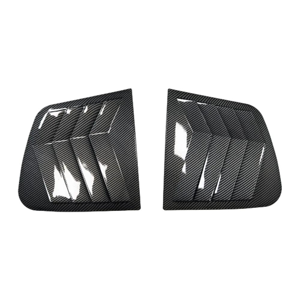 For Kia Sportage KX5 2016-2019 Car Rear Louver Window Side Shutter Cover Trim Sticker Vent Scoop ABS Carbon Fiber Accessories