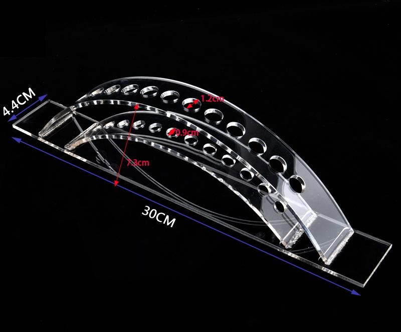 Clear Acrylic Neutral Pen Holder Eyebrow Pencil Display Stand Ballpoint Pen Storage Rack Shelf Supermarket Store Display Stand
