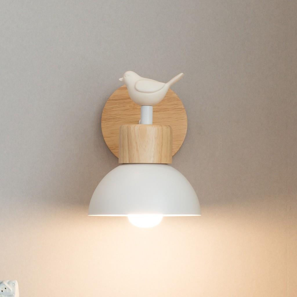 Nordic Wall Lamp Led Modern Minimalist Wooden Corridor Bedroom Living Room Wall Light For Children Room Decor