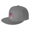 Fashion Be Present Be Calm Be Joyful Flat Brim Sun Hat Adjustable Denim Hat Mesh Cap