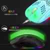 Wired Gaming Mouse, Lightweight, Optical, RGB 6-Color LED Light, Macro Registration, Programmable Driver, 6400 DPI, 6 Keys, 6 Adjustable Levels,