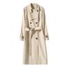 trench coat design sense, early spring medium and long coat women's, spring and autumn women's clothing fashion drape sense