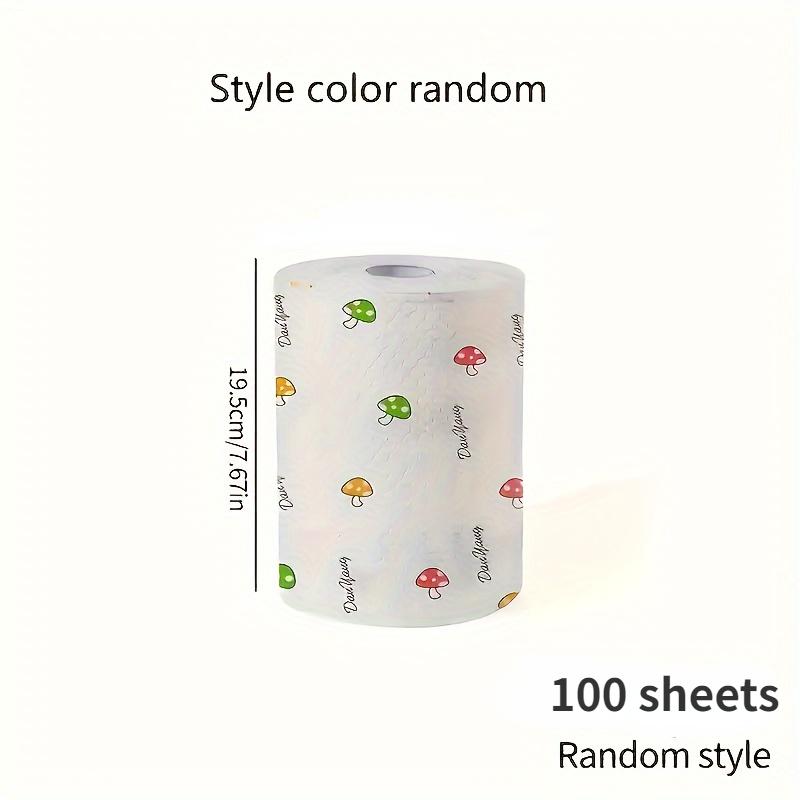 

Один рулон из 100 многоразовых супервпитывающих салфеток, подходящих для уборки на кухне жира и грязи