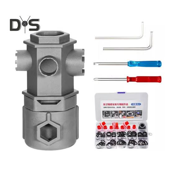 16-in-1 Multifunctional Wrench Tool Set Durable Construction Compact Design Portable Multifunctional Faucet Wrench Repair Tool