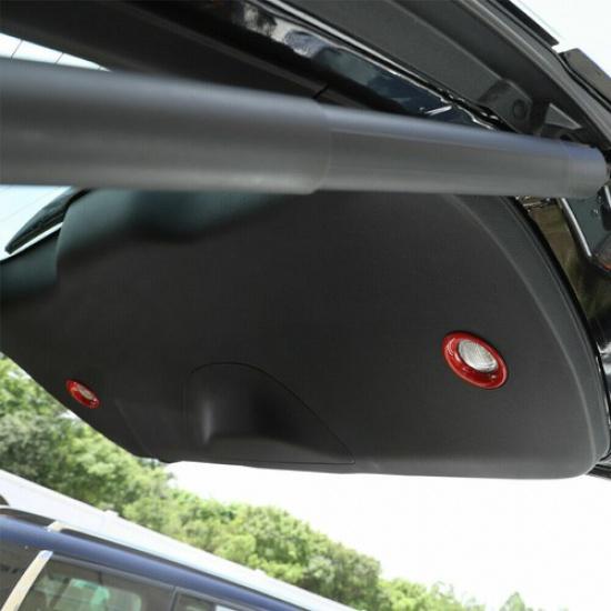 2pcs Car Tailgate Light Lamp Cover Trim Ring For Jeep Grand Cherokee 2011-21 Red