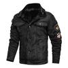 Lapel Large Size Fur Integrated Men's Jacket, Suede Casual Loose Jacket Men