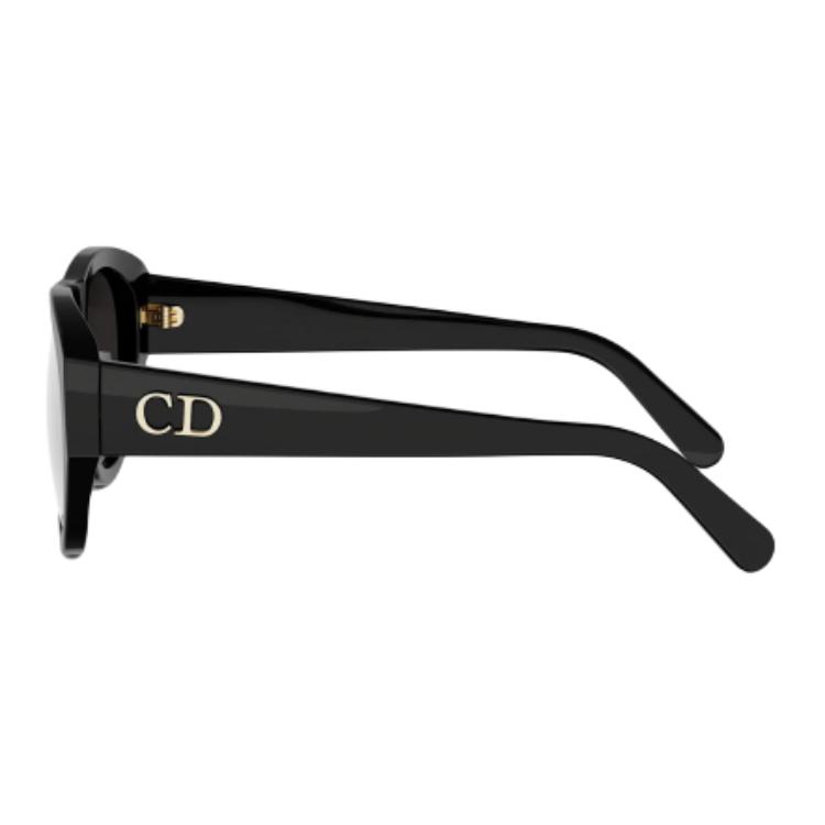 Dior Letter Logo Design Irregular Frame Sunglasses Unisex Sunglasses Black DIORGLOW-A1F-10A157