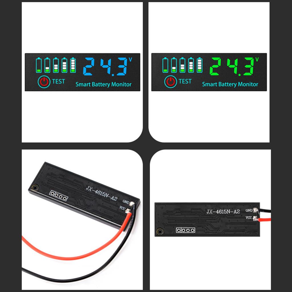 Effizienter 18650 Batteriestandsanzeige Tester LED-Anzeigemodul für 7-55V Elektrofahrzeuge und Solarsysteme