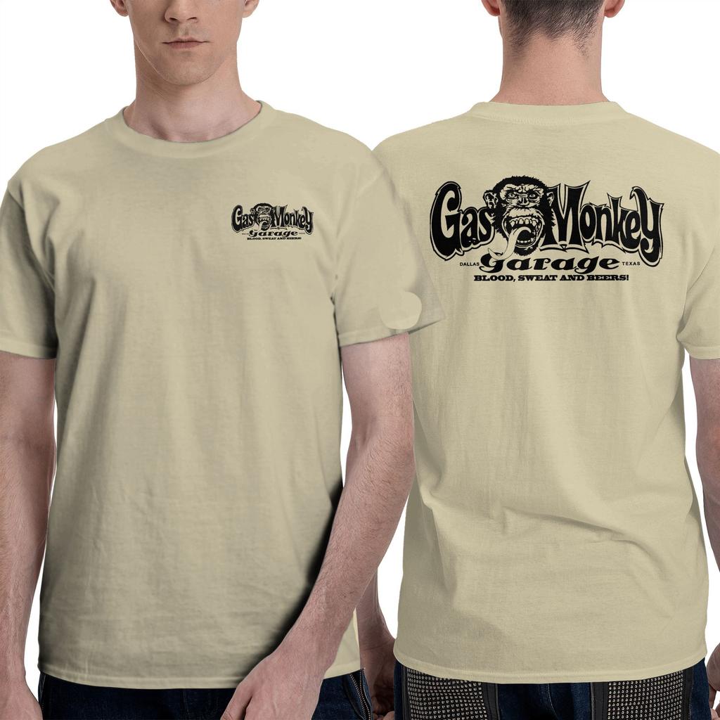 Men T-Shirt Gas Monkeys Garage Graphic T Shirts Popular  Summer Tees Streetwear Casual Cotton Tops Gift