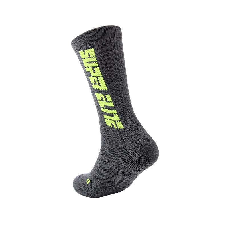 Men's Spring and Autumn Sweat-absorbing Towel Bottom Breathable Speed Dry Basketball Running Sports Socks