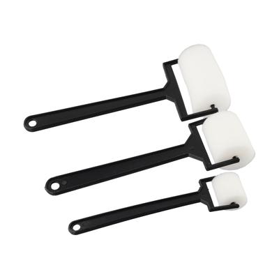 3pcs Sponge Paint Roller Brush /Foam Painting Roller/ Brush Plastic Handle Sponge Brushes Craft Tool Parts For Children/ Draw