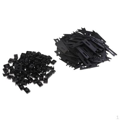 100 Pcs For Photo DIY Game, Black,