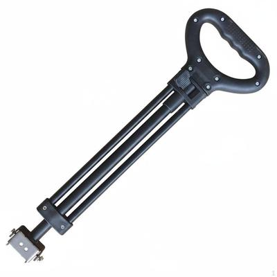 Wagon Replacement Pull Handle Ergonomic Grip Retractable Cart Rod Rebound Base