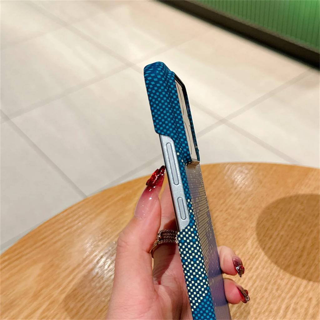 Cover Protettiva in Kevlar per Custodia Telefono Xiaomi Mi 15 Pro Ultra Nuovo Modello Fibra di Carbonio Magnetica Sottile Dissipazione del Calore Opaca
