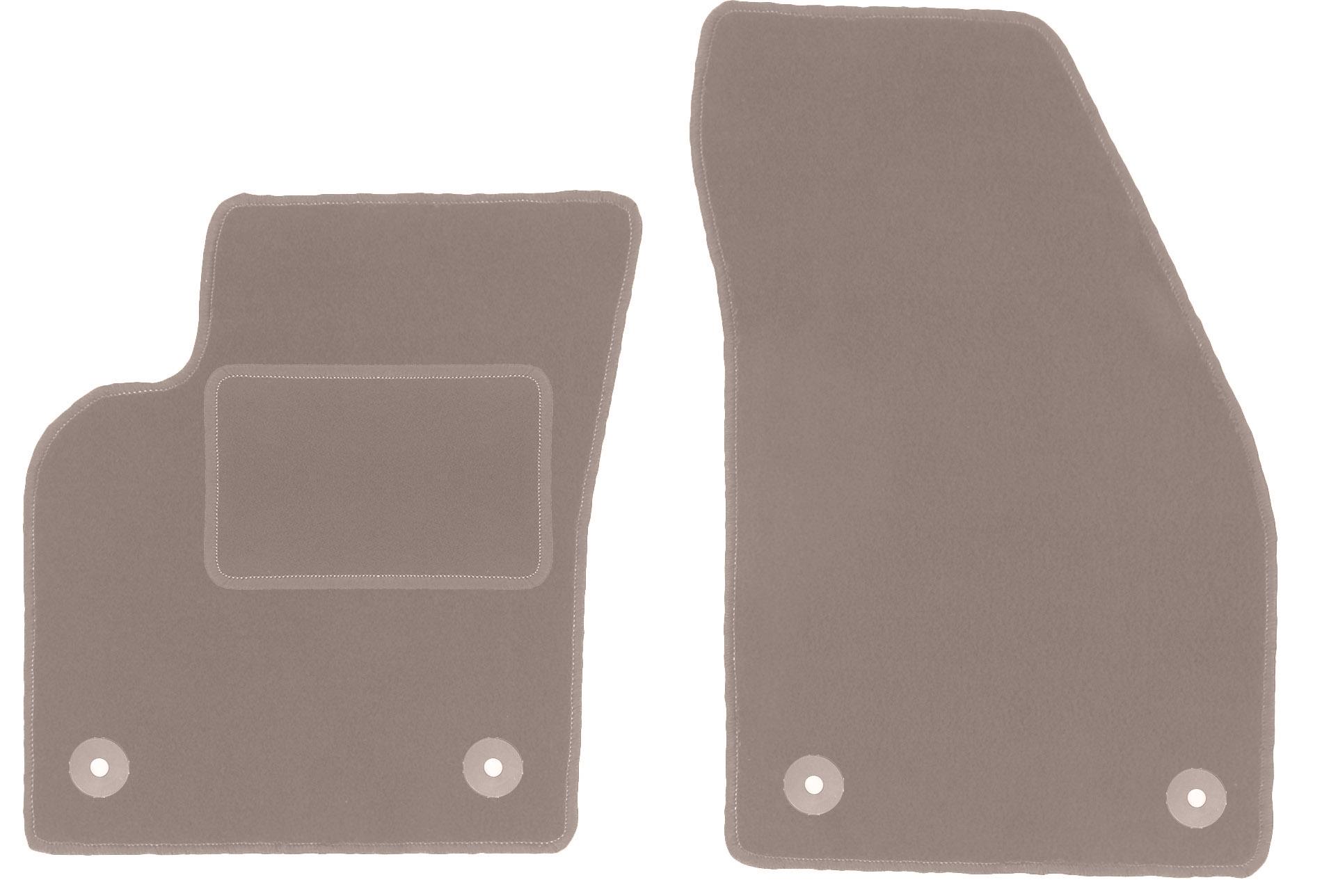 Beige front floor mats for: Volvo S40 II sedan (2004-2012)