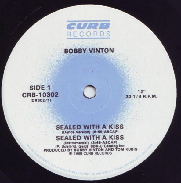 

12inch Record BOBBY VINTON - Sealed With A Kiss CRB10302 Curb Records 1988 US Pop Used