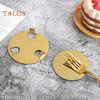 6-teiliges goldfarbenes Untersetzer-Set aus Edelstahl mit Halter, moderner Spiegel-Getränkeuntersetzer, runde Tassenmatten für Kaffeebar und Esstisch
