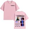 Rapper Morad MDLR 2025 Tour T Shirt Fashion Hip Hop Vintage Short Sleeve Tshirts Unisex Women Casual Cotton Tshirt Streetwear